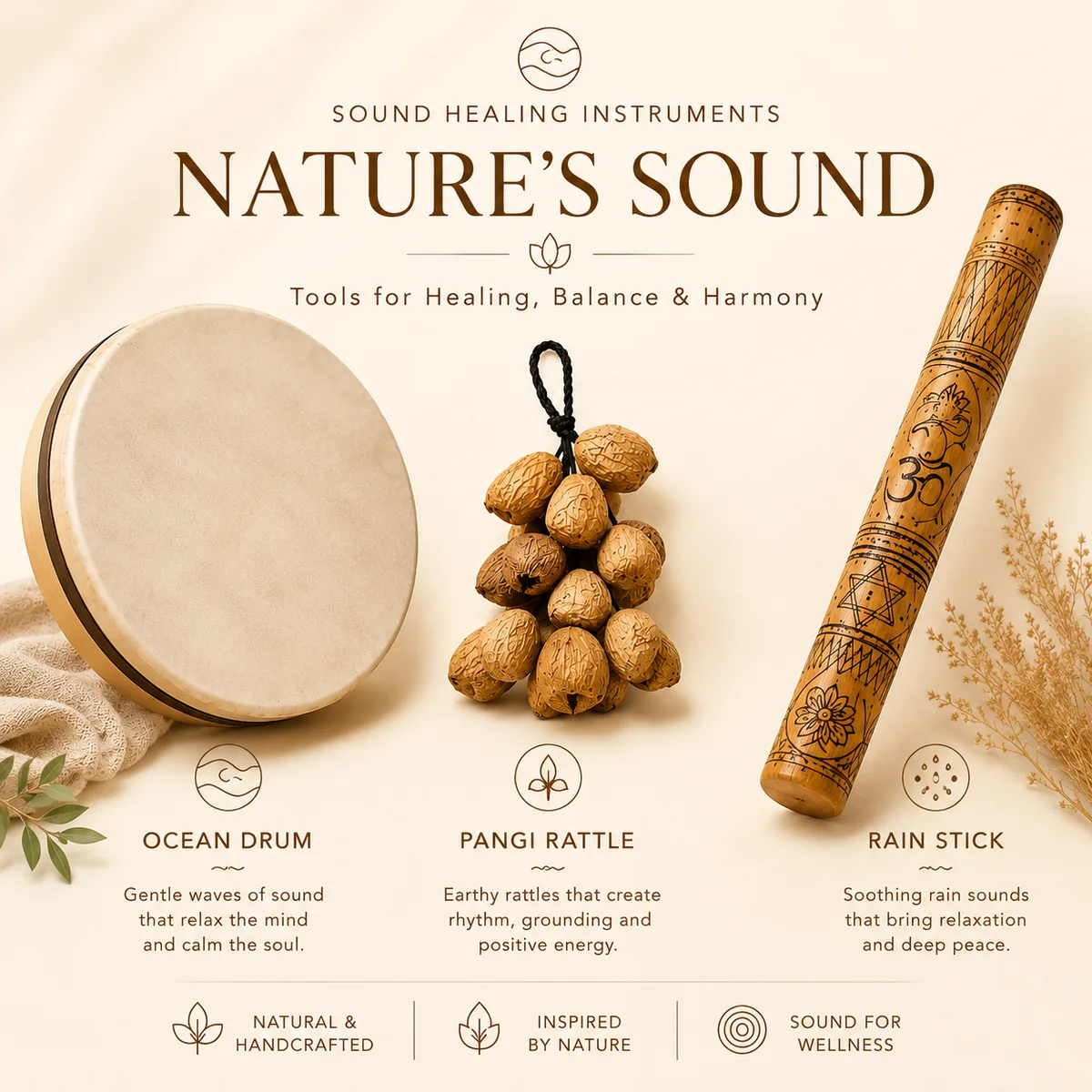 Sound bath instruments