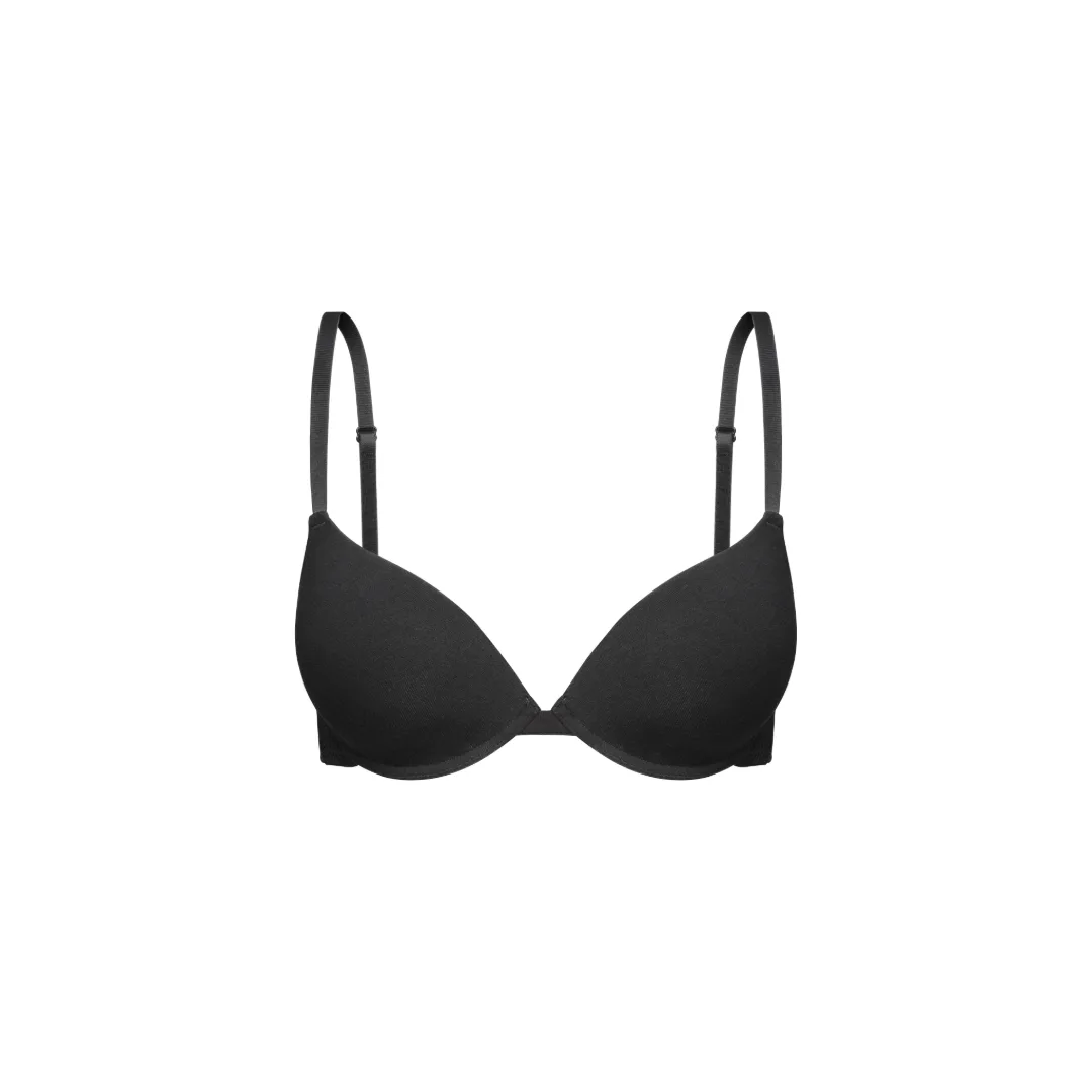 Classic Black Padded T-Shirt Bra for Women